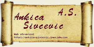 Ankica Sivčević vizit kartica